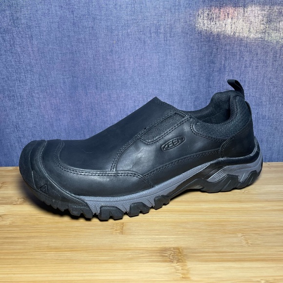Keen Targhee III Sz 10 Slip On Shoes Black/Magnet Hiking Walking Work 1022657